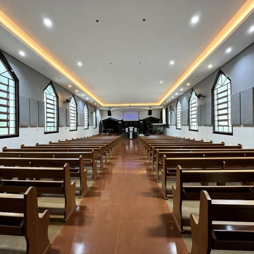 Modern Church Interiors with Gray and White Design Modern Church Interiors with Gray and White Design