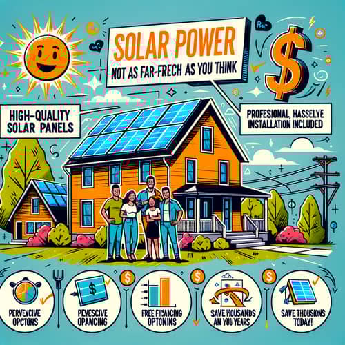 Residential Solar Panels: Challenge Common Assumptions with Modern Poster