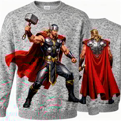 Thor Sweater Design - Front and Back