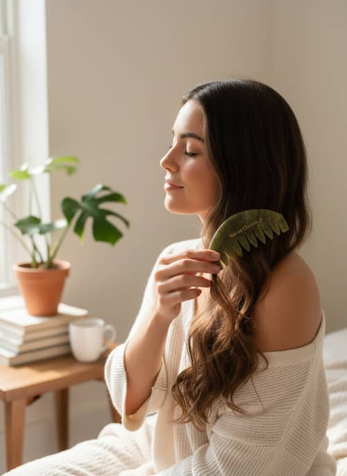 Serene Gua Sha Ritual for Women's Self-Care Serene Gua Sha Ritual for Women's Self-Care