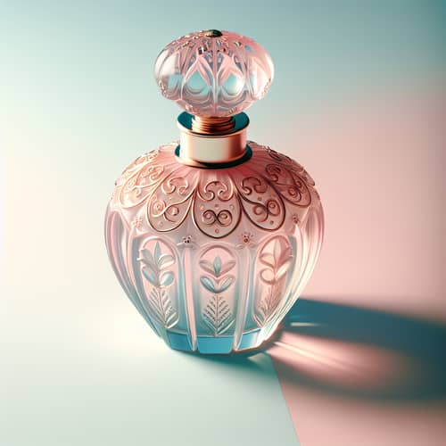 Feminine and Unique Perfume Bottle Mockup