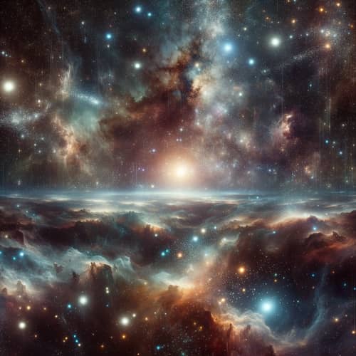 Unimaginable Space: Tranquil Galaxy with Celestial Beauty