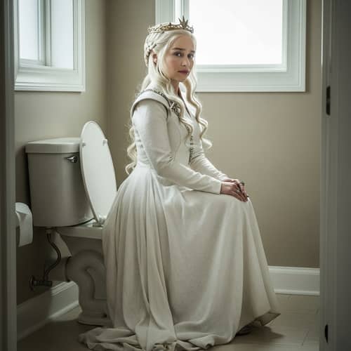 Daenerys on the Toilet - Game of Thrones Humor