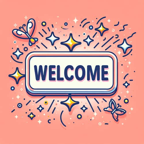 Charming Animated Welcome Sign for Your Events