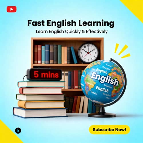 Fast English Learning Channel | YouTube Banner Design