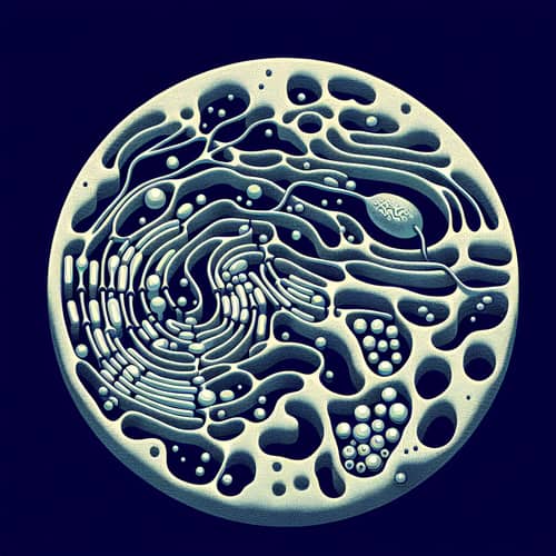 Minimalist Abstract View of Cellular Membranes and Organelles