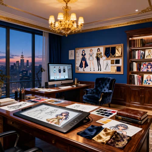 Luxury Anime Design Studio for Fashion Business