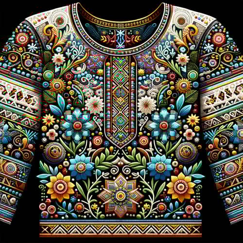 Trendy Ukrainian Embroidered Shirt | New Style & Abstraction