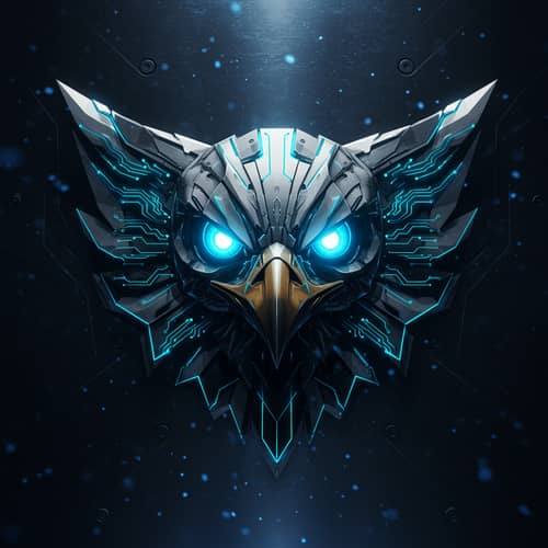 Futuristic Cybernetic Eagle Design