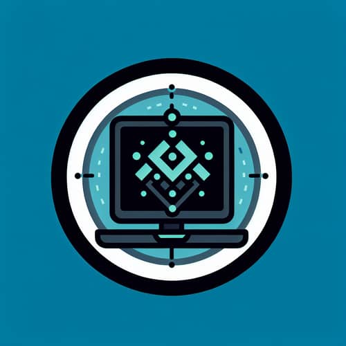 Black & Teal Coding Logo Design