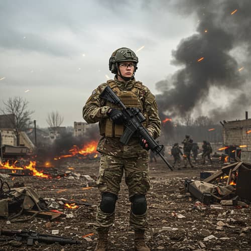 Army Dress Photo on Battle Ground