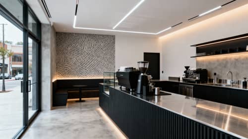 Custom Coffee Shop Architectural Photography