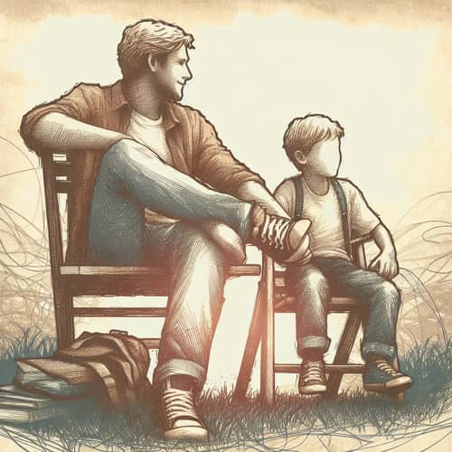 Whimsical Friendship Illustration - Nostalgic Storybook Art