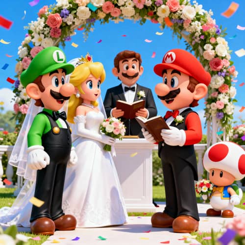 Luigi and Daisy's Nintendo Wedding Celebration Luigi and Daisy's Nintendo Wedding Celebration