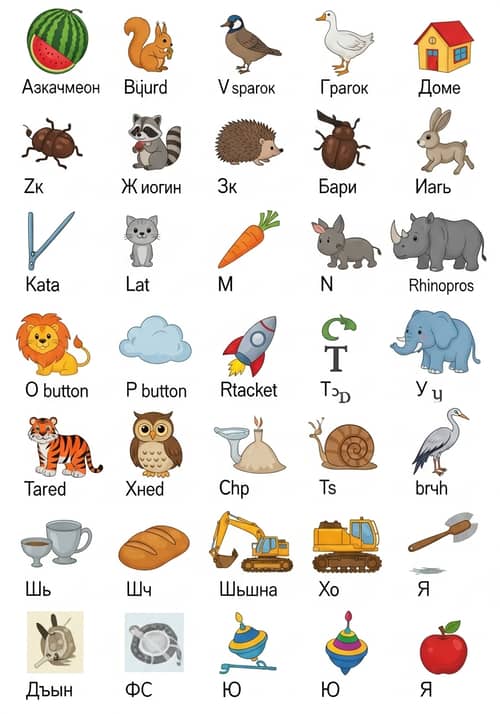 Alphabet with Pictures for Kids – Fun Learning Tool