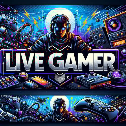 Creative & Exciting Twitch Banner Design | LiveGamer Theme