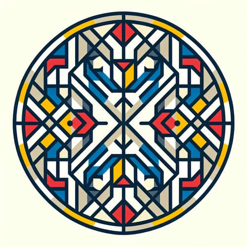 Minimalist Geometric Circle Design for Harmony & Balance