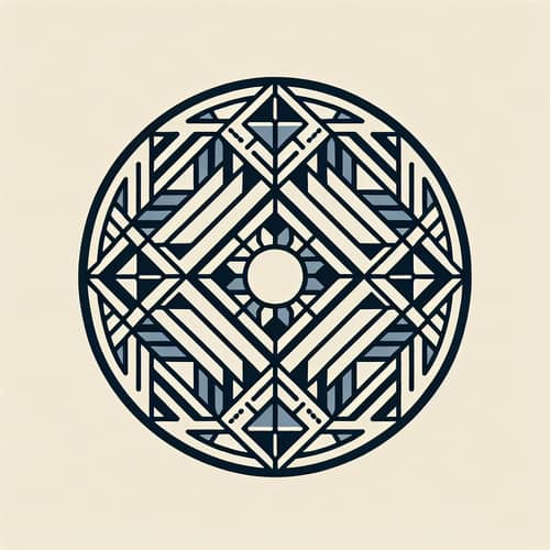 Minimalist Geometric Circle Design for Balance and Harmony