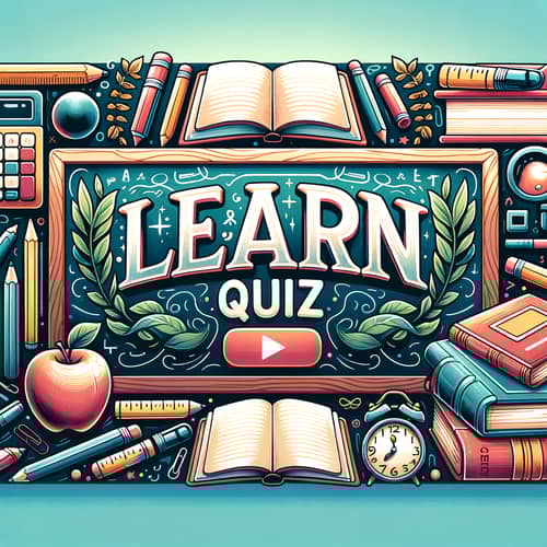 Learn Quiz: Fun Learning Channel Header Design