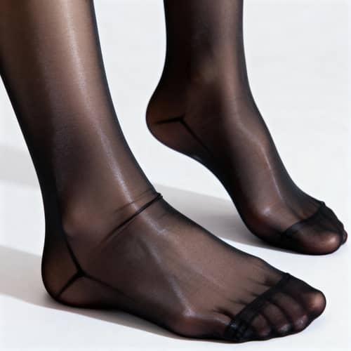 Stunning Nylon Feet Showcased in Style Stunning Nylon Feet Showcased in Style