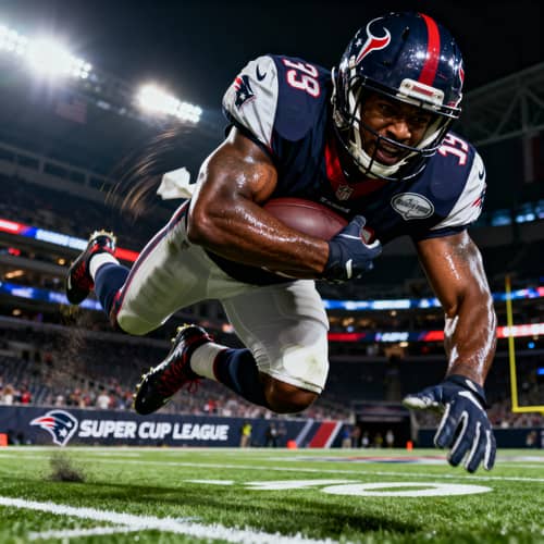 Jacked African NFL Player in Super Cup League