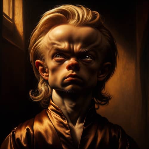 20-Year-Old Caucasian Individual with Dwarfism in High Fantasy Medieval Setting