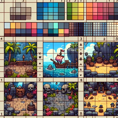 Pirate Themed Cave Environment Tiles