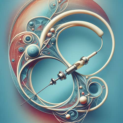 Abstract Vascular Closure Device Artwork