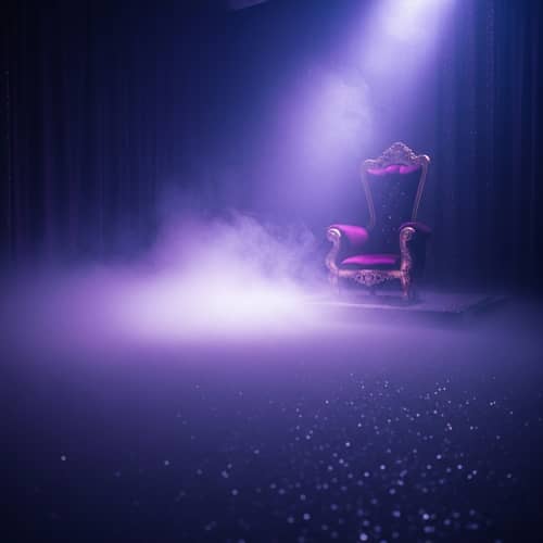 Purple Foggy Room with King Chair