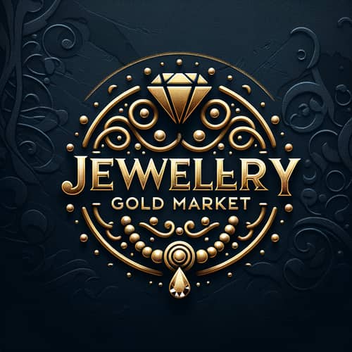Jewellery Gold Market Logo: Elegant & Luxurious Design
