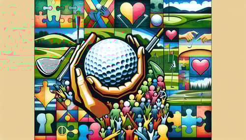 Vibrant Golf and Unity Collage Background