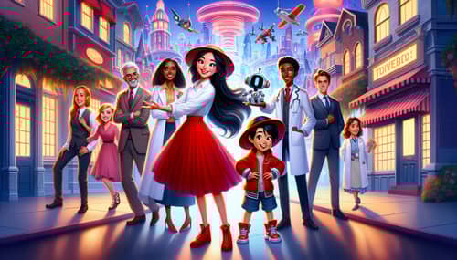 Whimsical Movie Poster of Adventure & Friendship