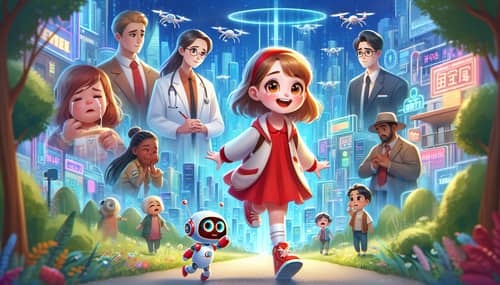 Whimsical Sci-Fi Adventure Movie Poster