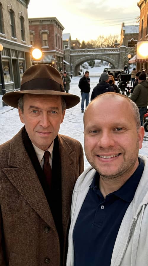 Ultra-Realistic Selfie with James Stewart