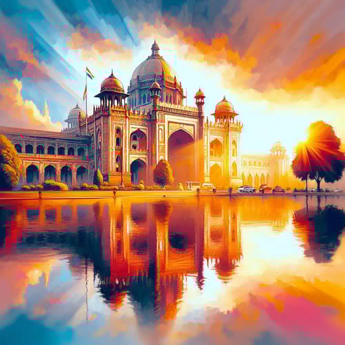 Iconic Landmark Illuminated by Afternoon Sun | Grandeur & Significance