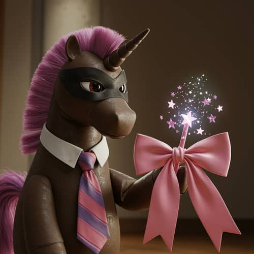 Serious Leather Unicorn with a Playful Twist