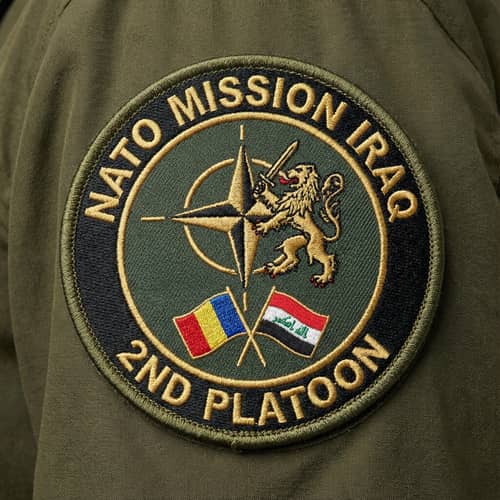 NATO Mission Iraq 2nd Platoon Military Patch NATO Mission Iraq 2nd Platoon Military Patch