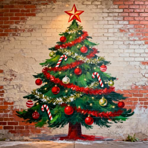 Christmas Tree on Walls: Festive Decor Ideas