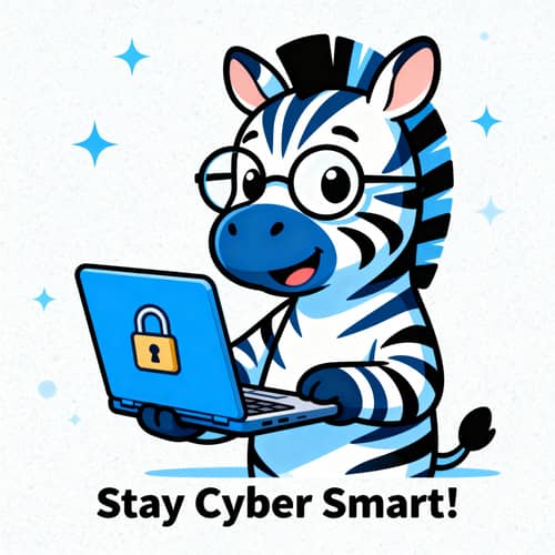 Smart Zebra Mascot for Cyber Safety Kids Smart Zebra Mascot for Cyber Safety Kids