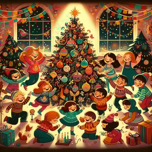 Whimsical Christmas Tree - Children's Joyful Play