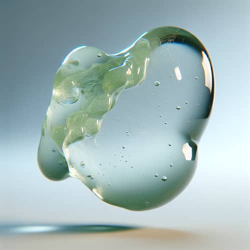 Realistic Mucus Piece on Sterile Surface