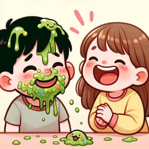 Snotty Kids: A Fun Childhood Moment