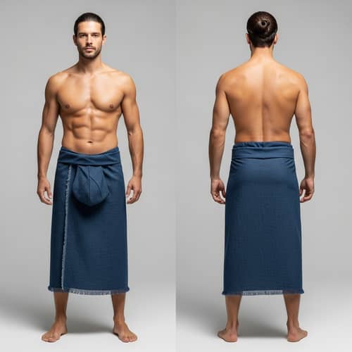 Fundoshi: A Full Body View from Front and Back