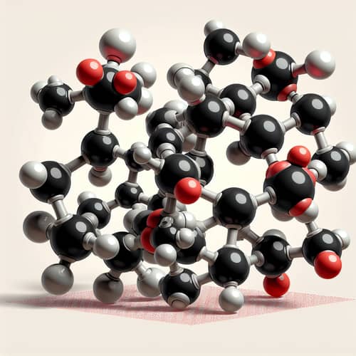 Molecular Structure of 3-Methylhexanoyl Chloride