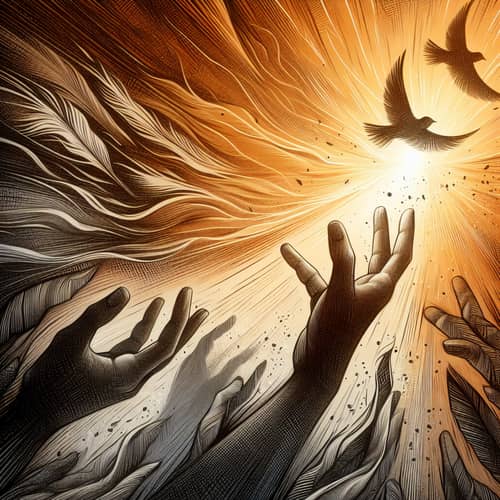 Intricate Sketch Depicting Emotion of Hope