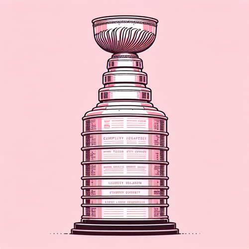 Pink Stanley Cup Trophy - Unique Twist on NHL Champions Award