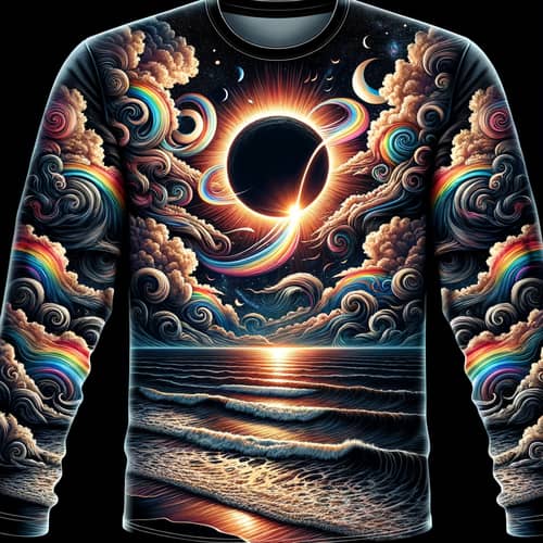 Mesmerizing Eclipse-Inspired Long-Sleeve Jersey Design