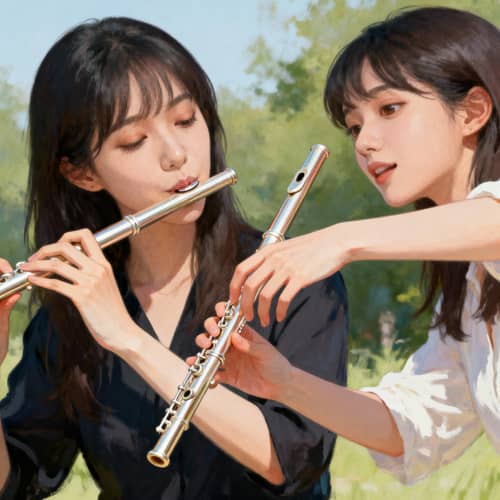 Flute Play: One Woman's Musical Moment Flute Play: One Woman's Musical Moment