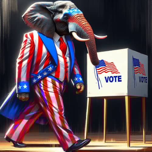 Patriotic Elephant: A Satirical Vote for Democracy