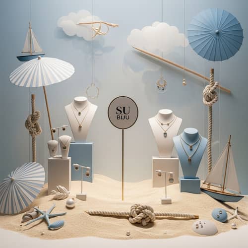 Summer-Inspired Display for SU Biju Jewelry